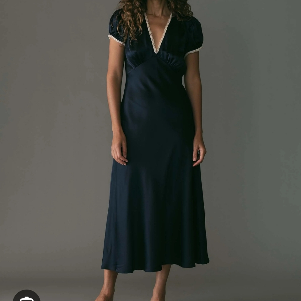NWT Doen Cerelia Dress XS Deep Navy